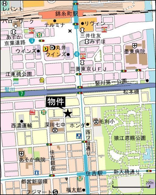 レジデンス毛利 EASTの地図