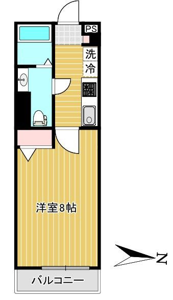 レジデンス毛利 EASTの間取り