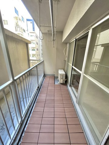 覚王ハイツのバルコニー