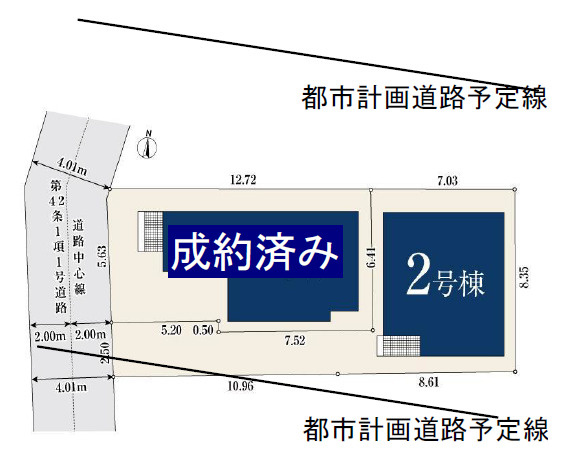 練馬区石神井町7丁目　急行停車駅　快適エコ住宅　最終1棟の区画図