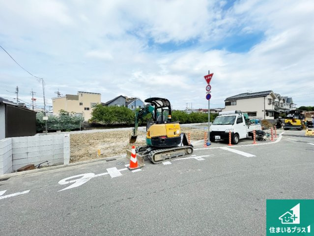 宝塚市山本野里　新築一戸建ての外観|現在の進捗状況です！順調に作業進行中、完成が待ち遠しいです！詳細の間取り等、お気軽にお問い合わせください！
