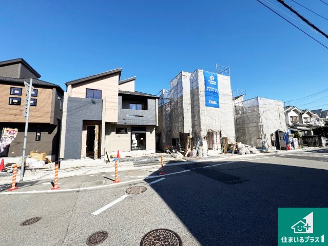 ■宝塚市山本野里　新築一戸建ての外観|現在建築中！落ち着いた街並みで新生活を始めることが出来そう！周辺の物件も併せてご紹介させて頂きます！