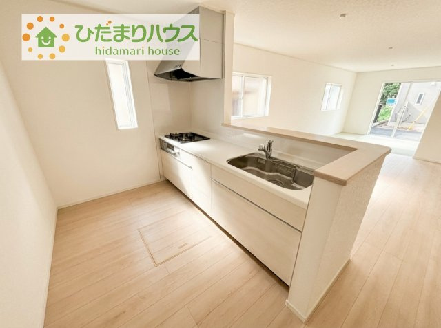 【キッチン】 | つくばみらい市小絹第4　新築戸建　3号棟 | 料理をしながらでも、ご家族との会話を楽しめる対面式キッチン♪