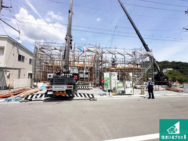 たつの市龍野町末政　第2期　新築一戸建ての外観|周辺は落ち着いた街並みの住宅地！子育てがしやすい住環境です！まだ未完成ですが、現地でしかわからない事もございます。是非一度ご覧ください。