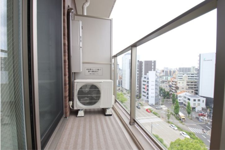 名古屋市中区新栄１丁目の賃貸マンションのバルコニー