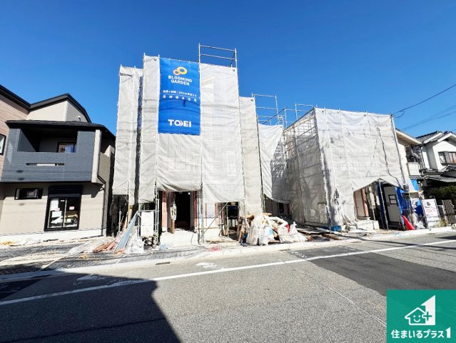 ■宝塚市山本野里　新築一戸建ての外観|現在建築中！落ち着いた街並みで新生活を始めることが出来そう！周辺の物件も併せてご紹介させて頂きます！