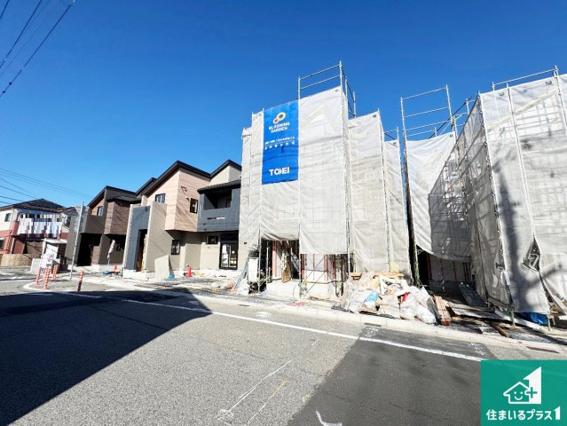 ■宝塚市山本野里　新築一戸建ての外観|現在の進捗状況です！順調に作業進行中、完成が待ち遠しいです！詳細の間取り等、お気軽にお問い合わせください！