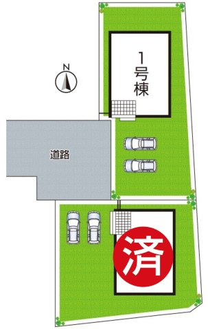 葛城市林堂　第2期　新築一戸建ての区画図|全２区画