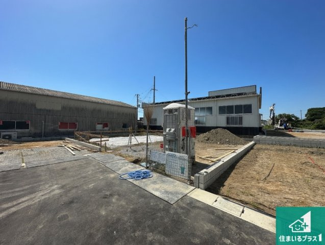 葛城市林堂　第2期　新築一戸建ての外観|現在はこんな感じです。完成までが待ち遠しいですね。