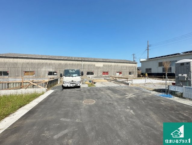 葛城市林堂　第2期　新築一戸建ての外観|建築中ですが現地を見ると分かる事もございますので、ぜひ一度現地をご覧ください。