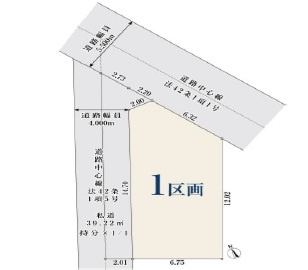 船橋市三山5丁目512①の区画図