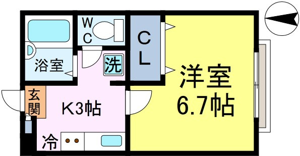 リリックコート新小岩の間取り