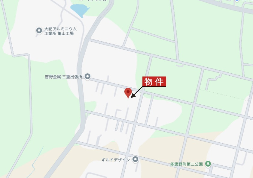 亀山市能褒野町《全8区画》の地図|広域Map
