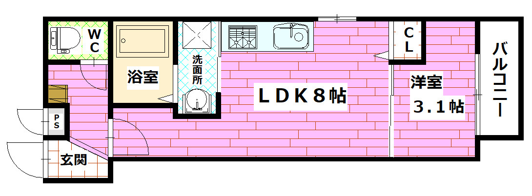 MOVE船越南の間取り