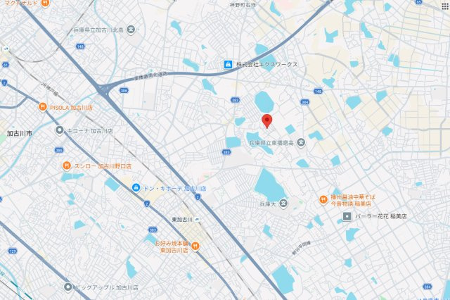 加古川市野口町北野　中古戸建の地図