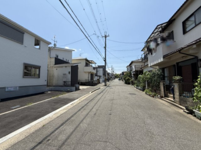 クレイドルガーデン堺市中区上之第3期の前面道路含む現地写真