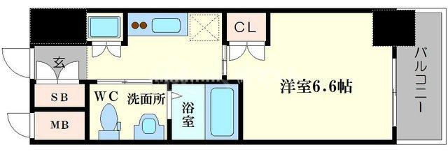 エイペックス南堀江の間取り