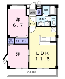 【間取り】 | ロータス・Ｓ | 間取りです。