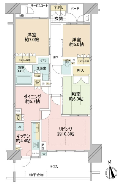 神戸垂水ヒルトップテラスの間取り