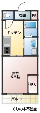 【間取り】 | ベルビレッジ | １Kのお部屋です