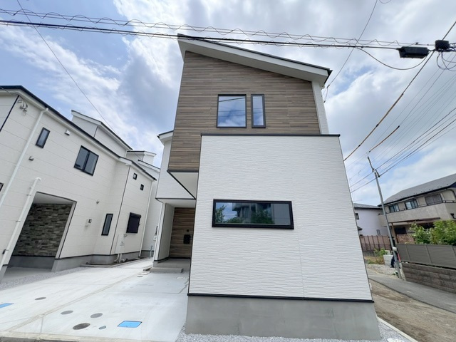 ◎茅ヶ崎市十間坂2丁目　新築戸建　1号棟の外観|外観写真書士