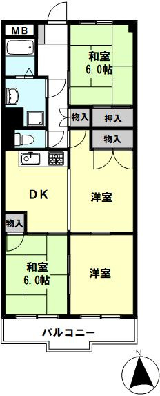 シャトー明石の間取り