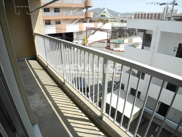 音無ハイツのバルコニー|※別号室のお写真です。