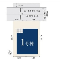 船橋市夏見4丁目419①の区画図