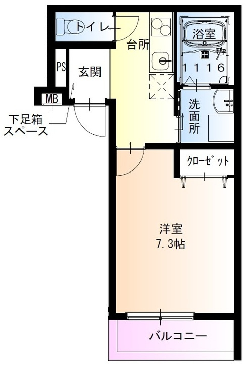 フジパレス山之内サウスの間取り