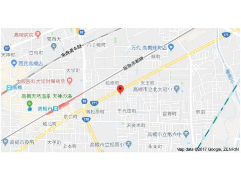 高槻センチュリーマンションの地図