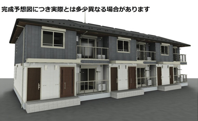 【外観パース】 | (仮称)D-ROOM前貝塚町IN | 外観パースです。