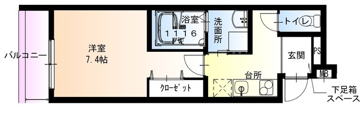 フジパレス山之内サウスの間取り