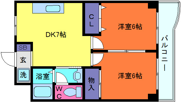 ビューライフ六甲の間取り