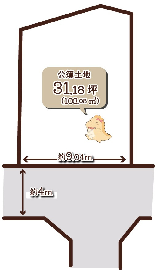 久我森の宮町の区画図