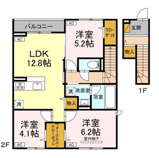 【間取り】 | (仮称)D-ROOM前貝塚町IN | 間取りです。