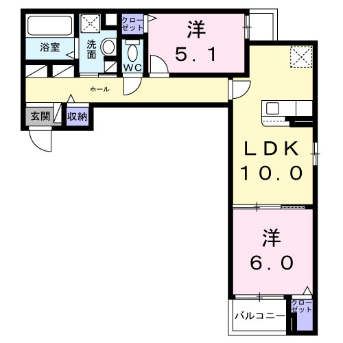 エアリーⅤの間取り