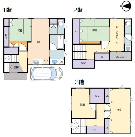 大阪市城東区鴫野東3丁目の間取り