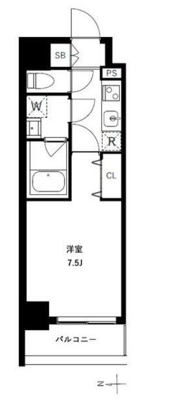 アーバンパーク浅草Ⅱの間取り