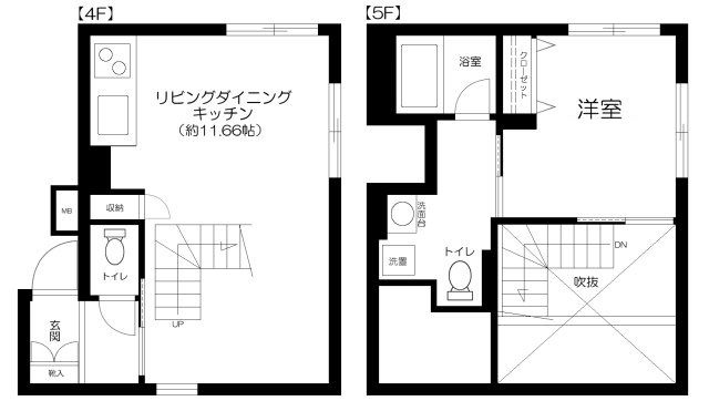 ブライト住吉の間取り|間取りです。