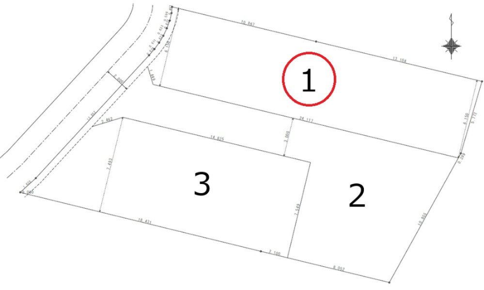 東区牛田旭２丁目の土地図|NO1
