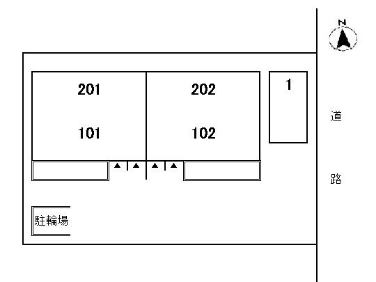 カーサ　コロレの駐車場