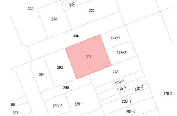⑤静岡市駿河区用宗２丁目 売地の土地図