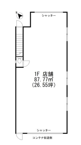 横浜市中区新山下１丁目の倉庫の間取り