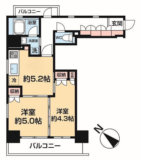 【間取り】 | アート不動前