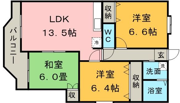 コンドミニアム都麗殷【キャッシュバック対象物件】の間取り