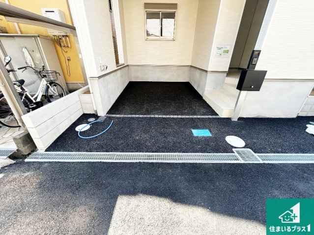 柏原市旭ケ丘　第2期　新築一戸建ての駐車場|駐車スペース！散水栓があるので、こまめに愛車を洗えます！