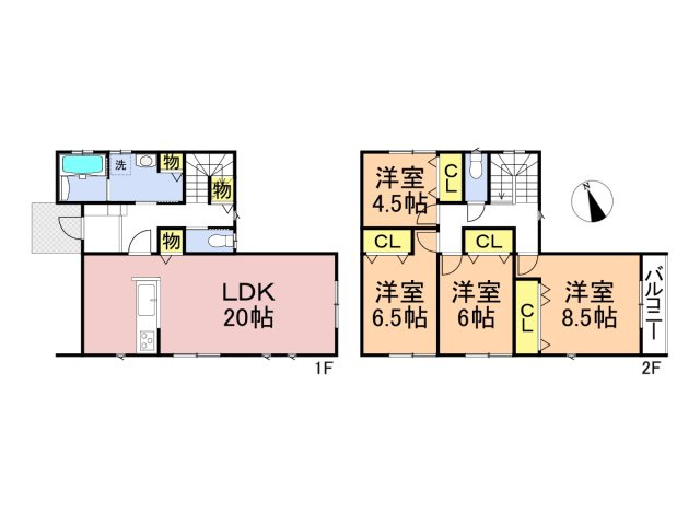 新築戸建　大垣市林町Ⅱ　全1区画分譲の間取り|■A棟　■ヤマダ不動産　株式会社リライフ　
■夢のマイホーム購入をフルサポートします！