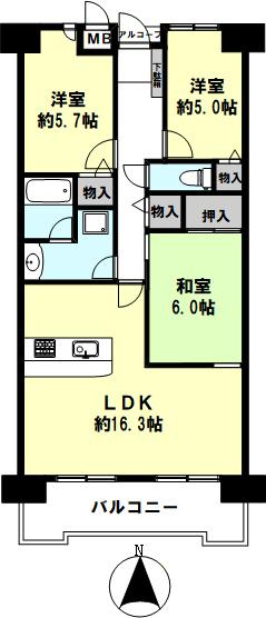 カルム学園緑が丘の間取り