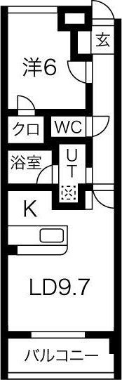 サプリーム若草の間取り