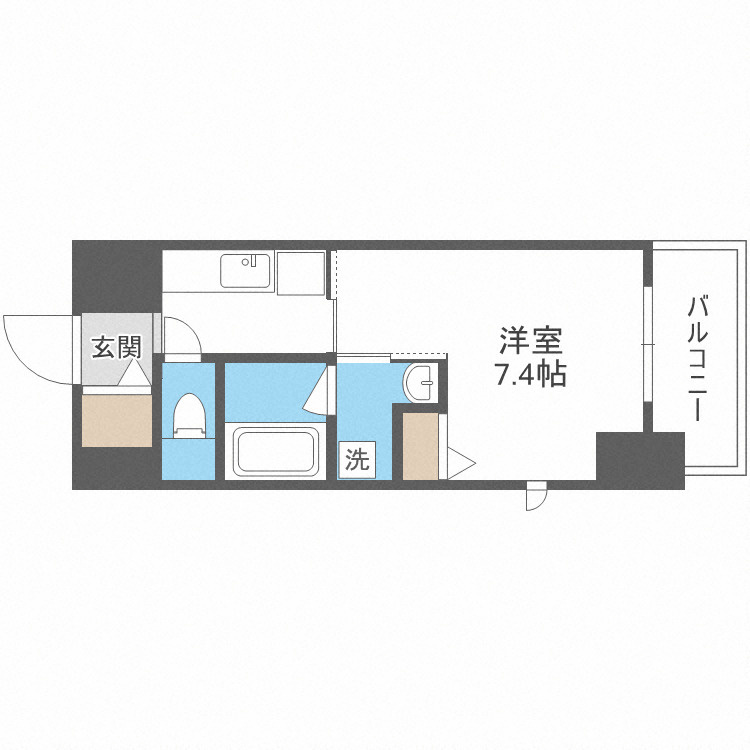 ドゥーエ立売堀の間取り
